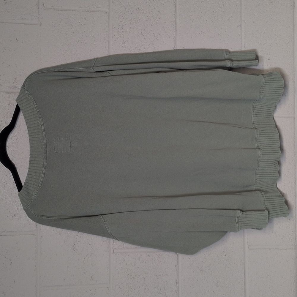 Aerie’s Down-To-Earth V-Neck Sweatshirt, Oversized, Size Large - Picture 5 of 6